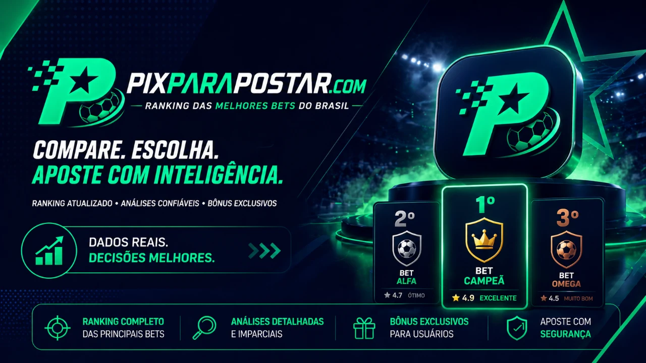 Banner PixParaPostar — comparativos de apostas e casino